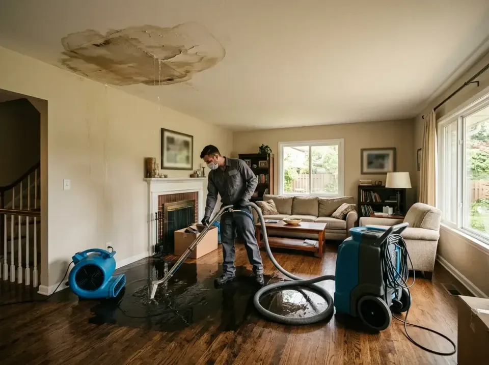attic-pipe-burst-ceiling-drip-008 — frequently asked questions, Water Damage Restoration & Carpet Care in Salem, IL